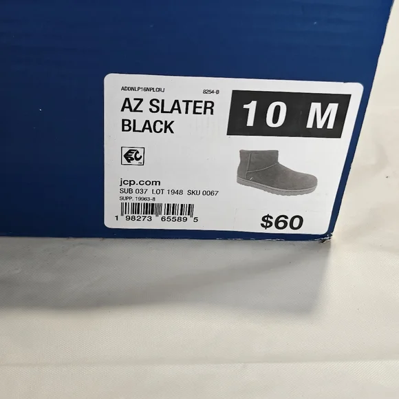 Women’s Slater Flat Heel Winter Boots Arizona Jean Co Black New - Picture 10 of 10